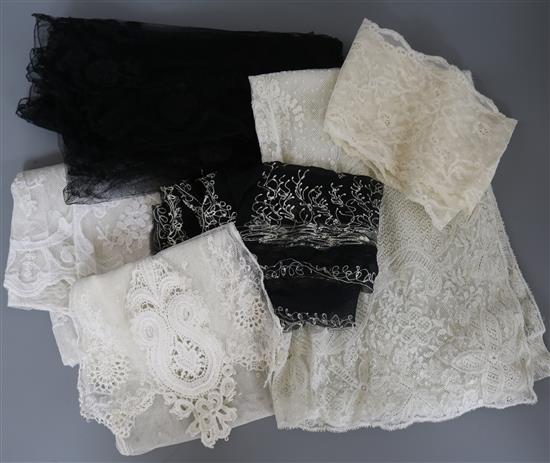 A collection of lace stoles